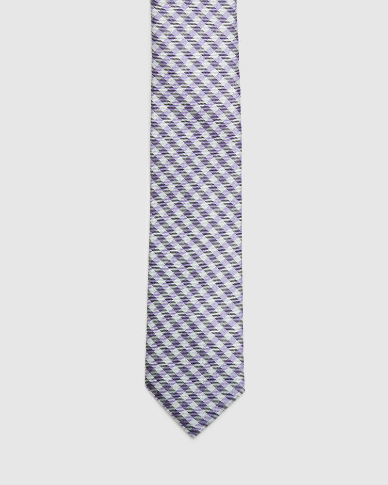 GINGHAM SILK TIE MENS ACCESSORIES