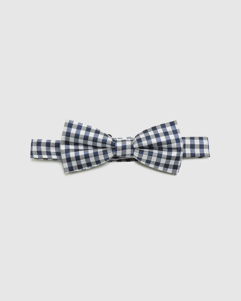 GINGHAM SILK BOW TIE MENS ACCESSORIES