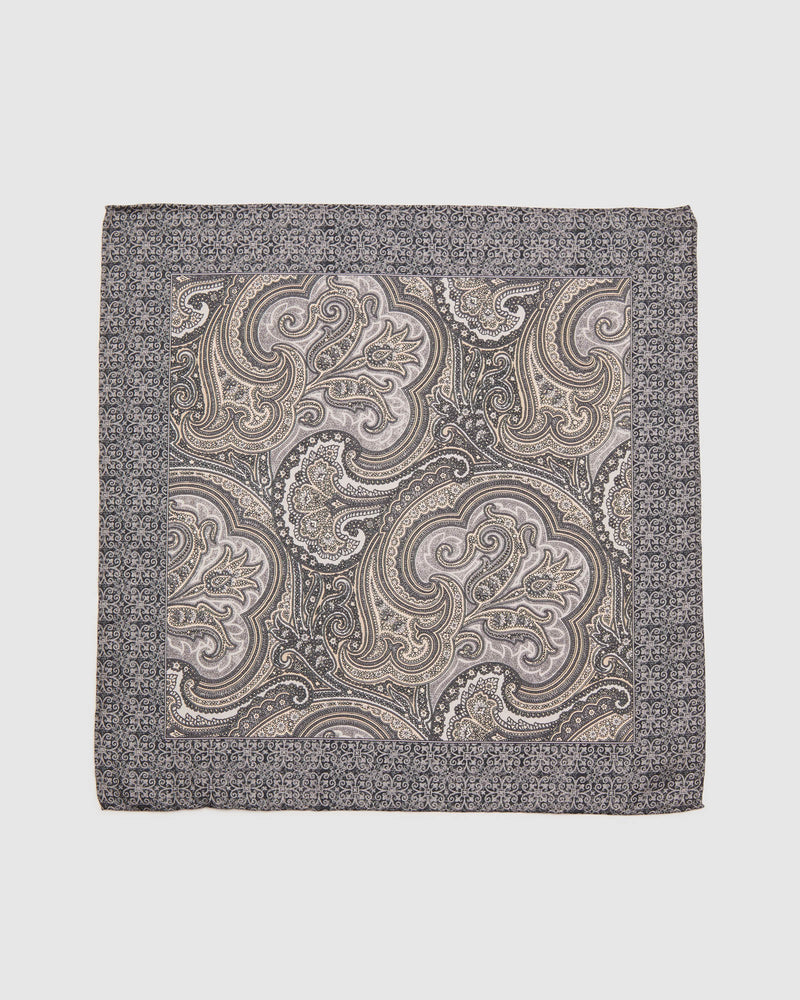 VINTAGE PAISLEY SILK POCKET SQUARE MENS ACCESSORIES