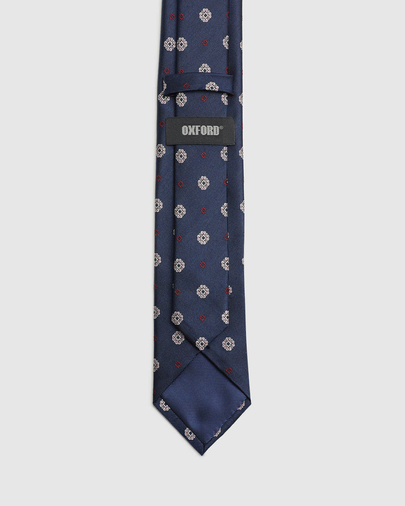 FLOATING FLOWERS SILK TIE MENS ACCESSORIES