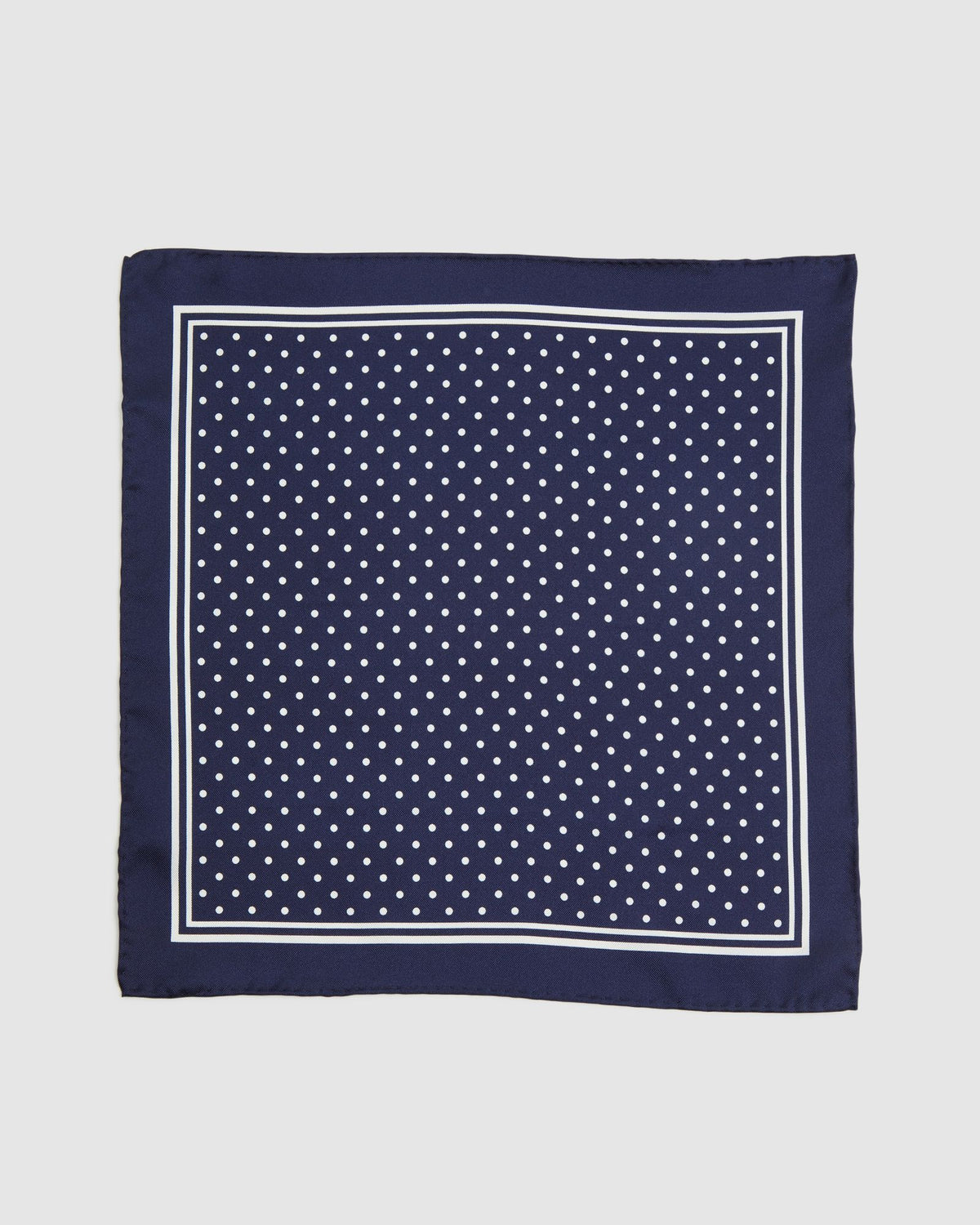 SEERSUCKER DOT SILK POCKET SQUARE MENS ACCESSORIES