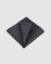 GEO SILK POCKET SQUARE MENS ACCESSORIES