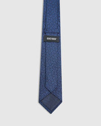 SILK PEAR TIE NAVY