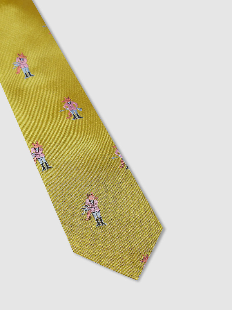 MR FOX TIE CHARTREUSE