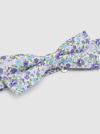 BOW TIE DITSY PRINT WHITE/PURPLE MULTI