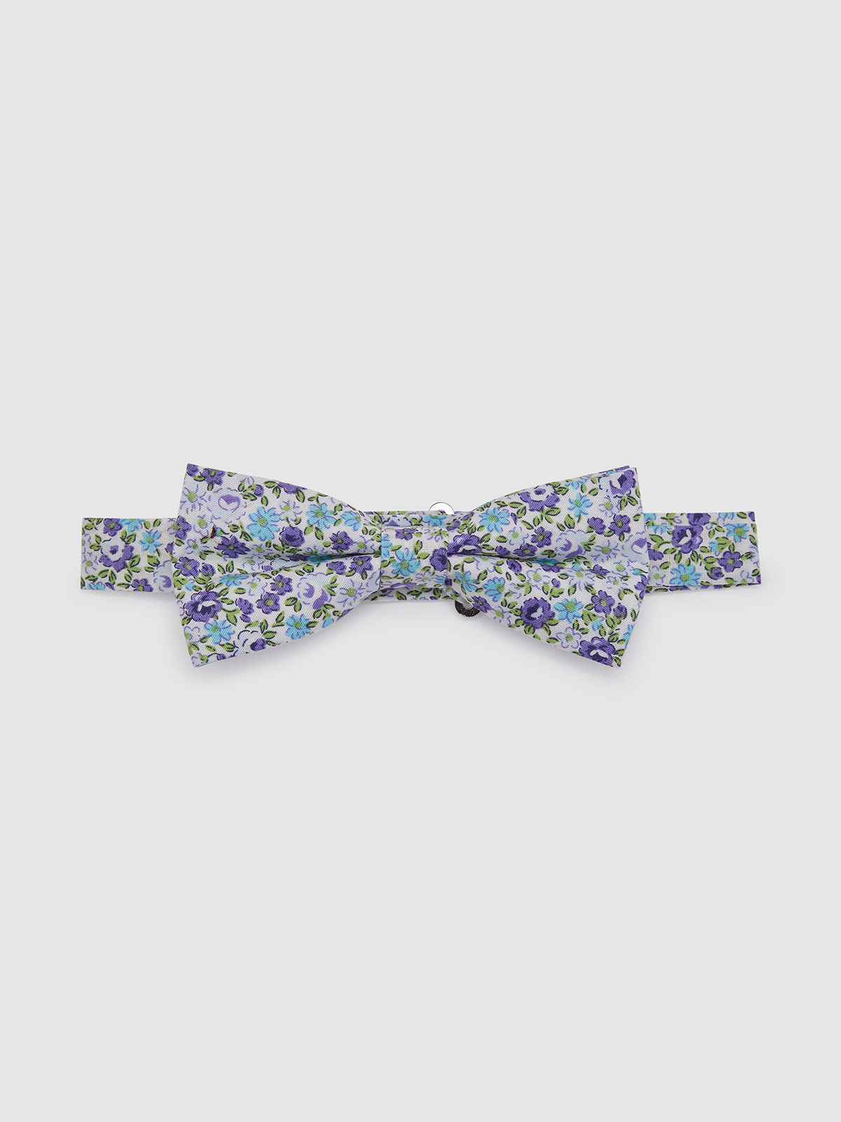 BOW TIE DITSY PRINT WHITE/PURPLE MULTI