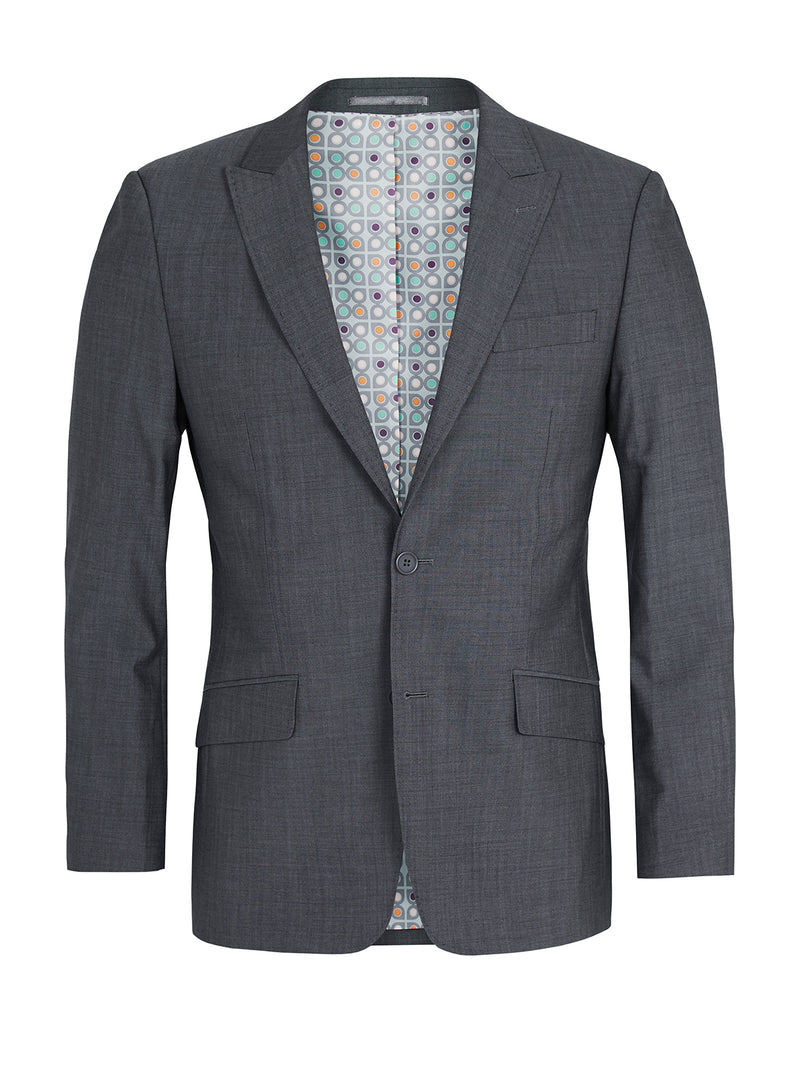 HOPKINS WOOL SUIT JACKET BLUE