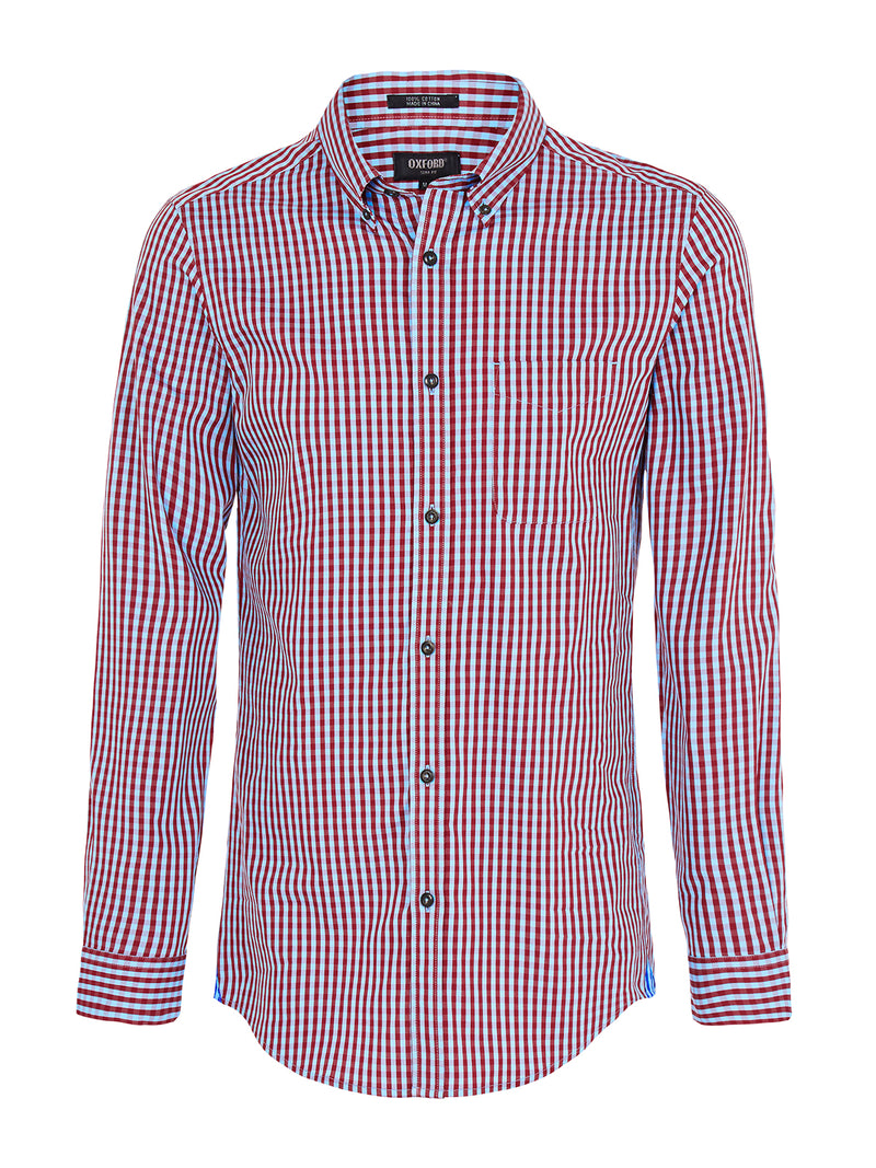 UXBRIDGE CHECKED SHIRT RED