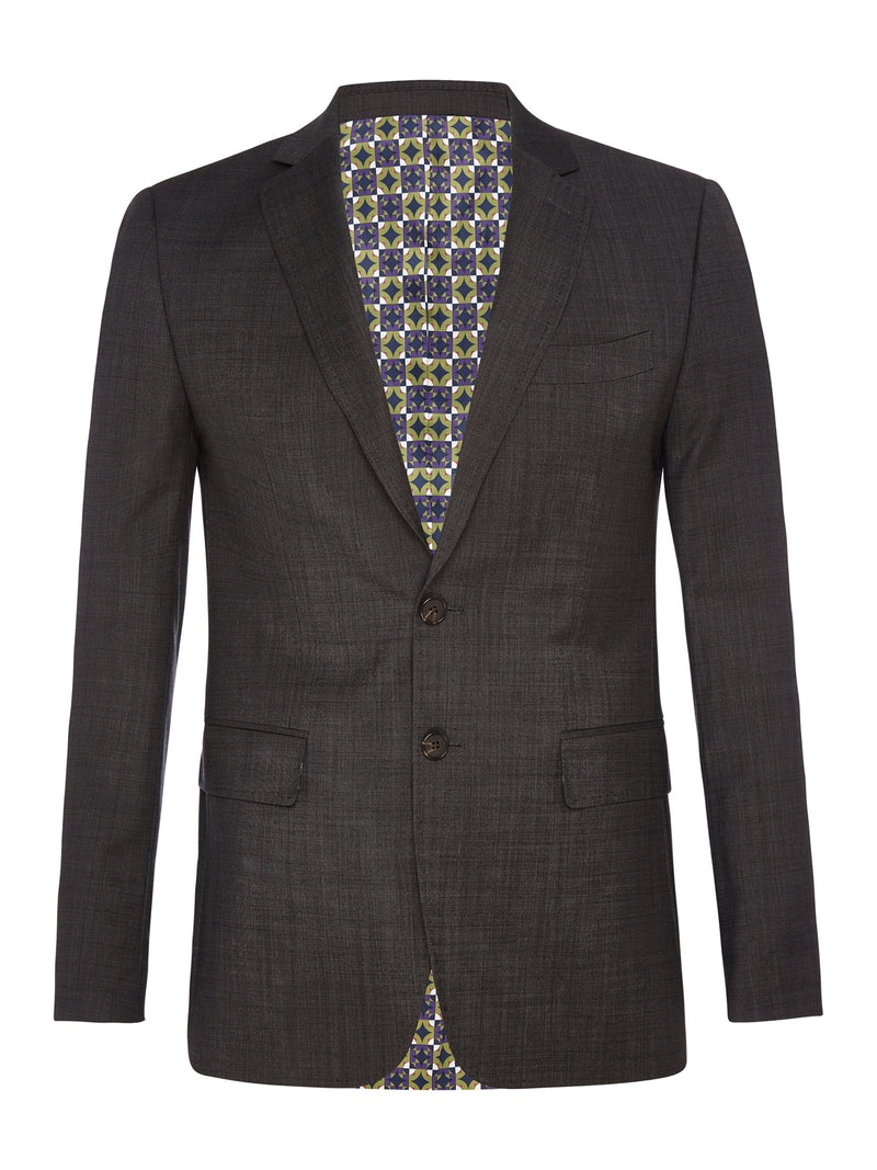 AUDEN WOOL SUIT JACKET CHARCOAL