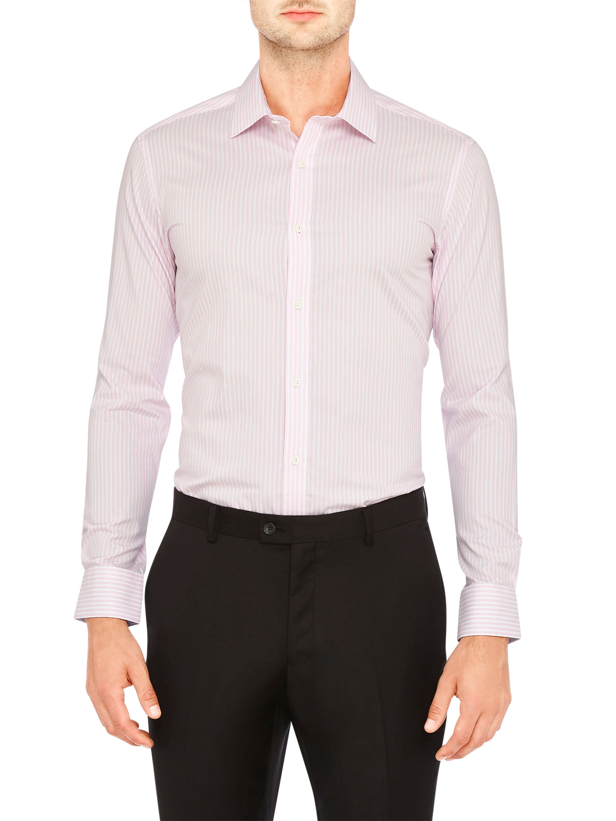 BECKTON STRIPED SHIRT PINK