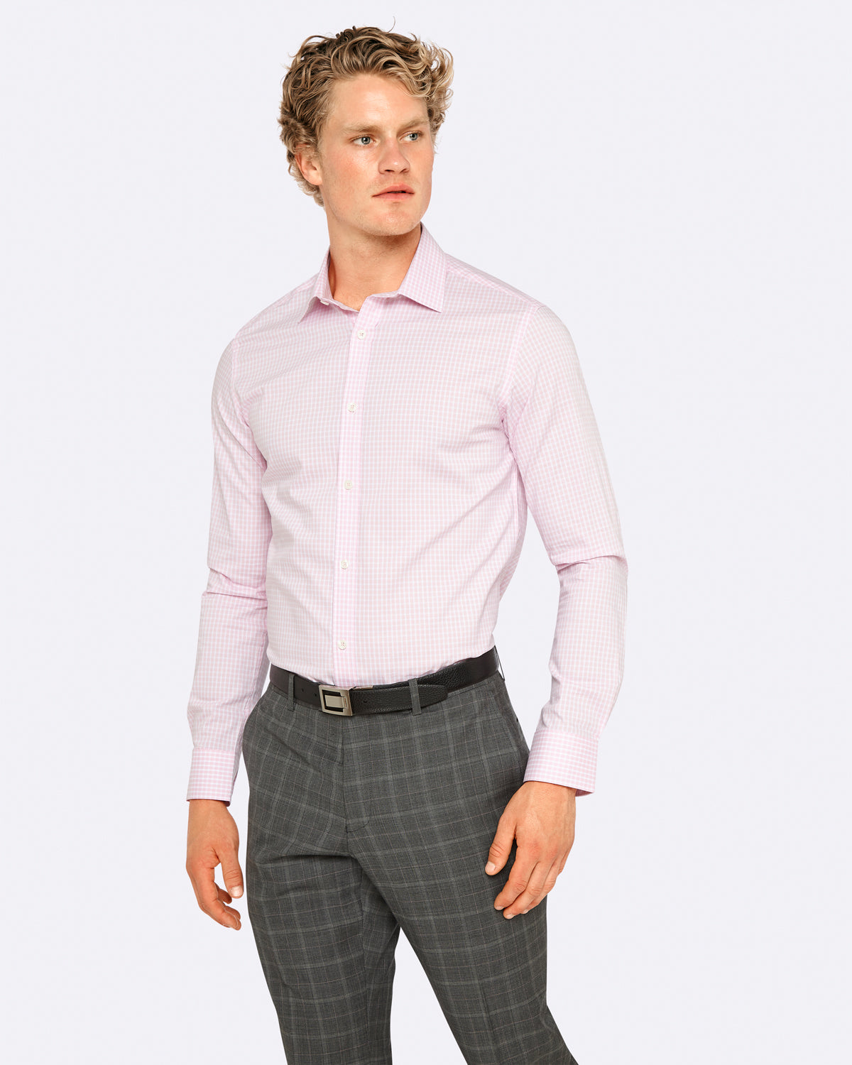 BECKTON CHECKED SHIRT PINK