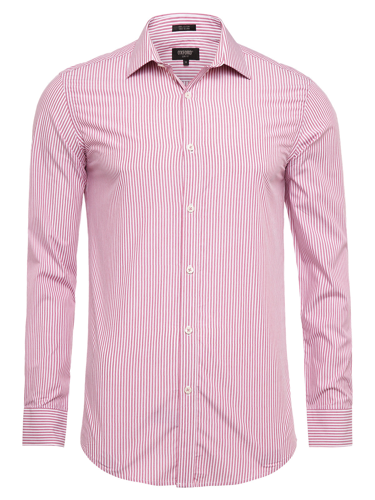 BECKTON STRIPE SHIRT DK RED