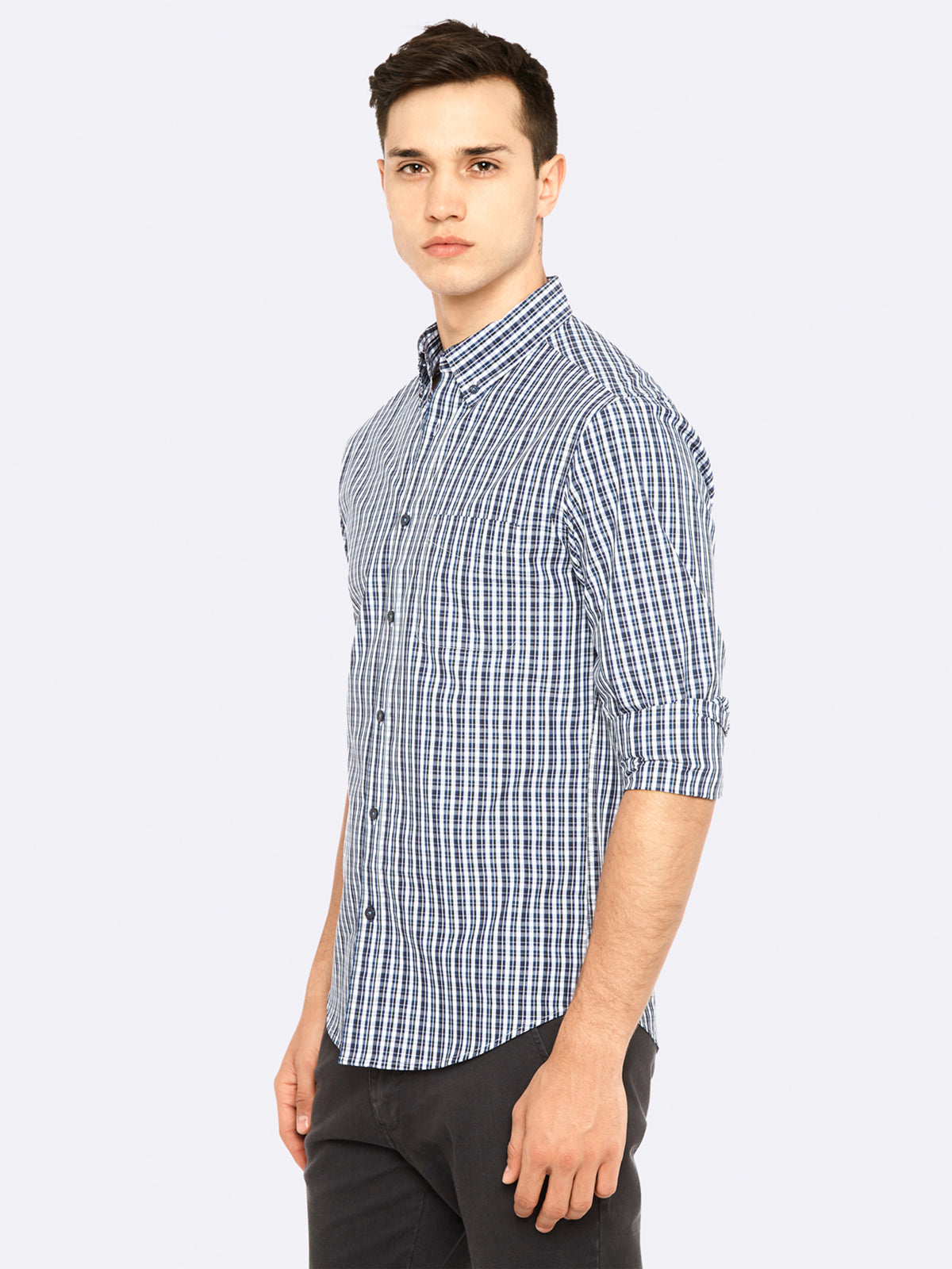 UXBRIDGE CHECK SHIRT MULBERRY