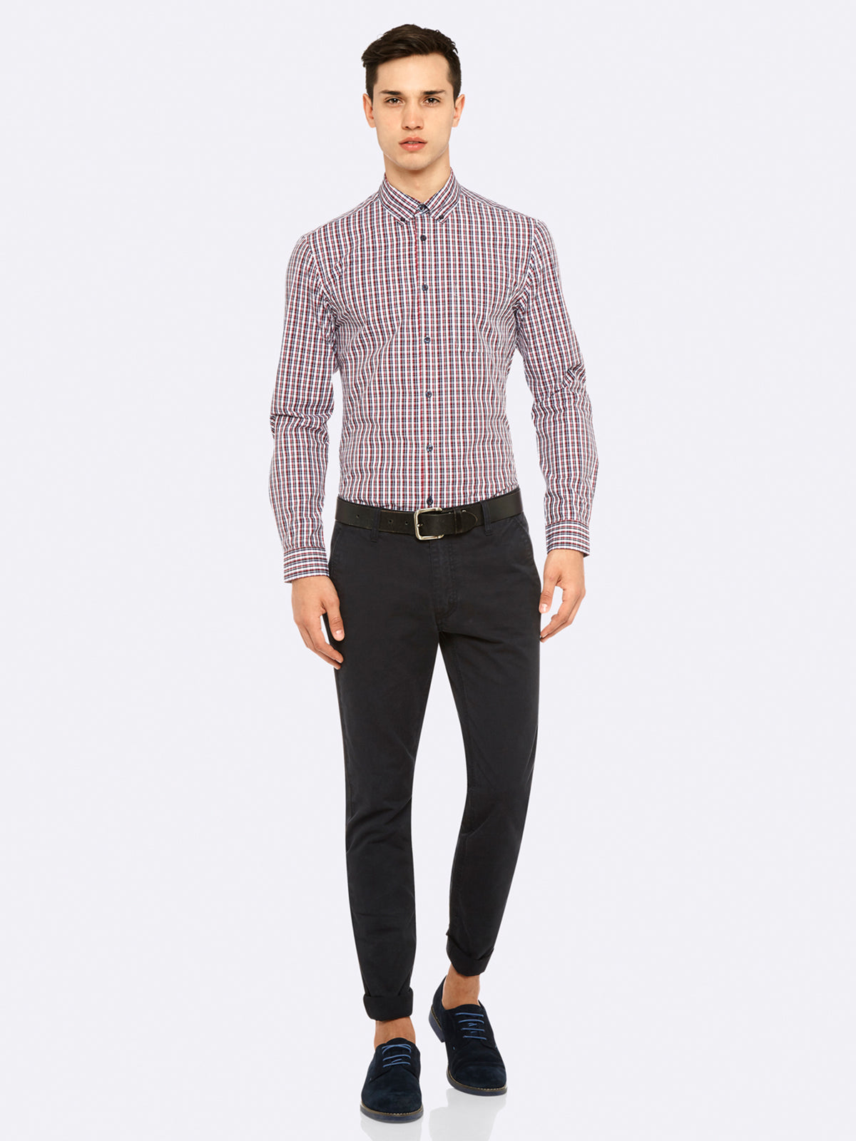 UXBRIDGE CHECK SHIRT MULBERRY