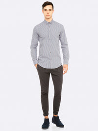 STRATTON CHECK SHIRT PURPL/INDIGO