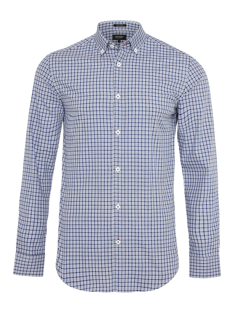 STRATTON CHECK SHIRT BLUE