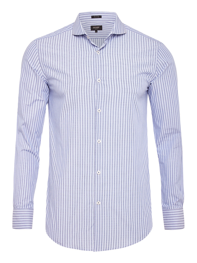 KENSINGTON STRIPE SHIRT BLUE