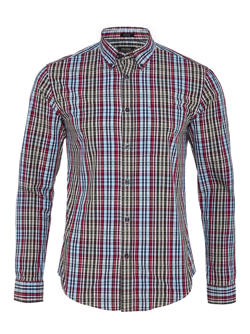 UXBRIDGE CHECK SHIRT GREY