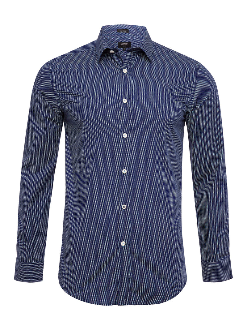 KENTON PRINTED SHIRT NAVY