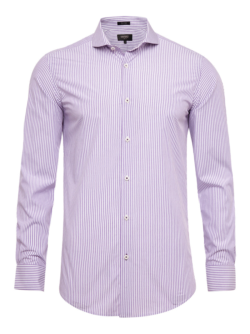 KENSINGTON STRIPE SHIRT PURPLE