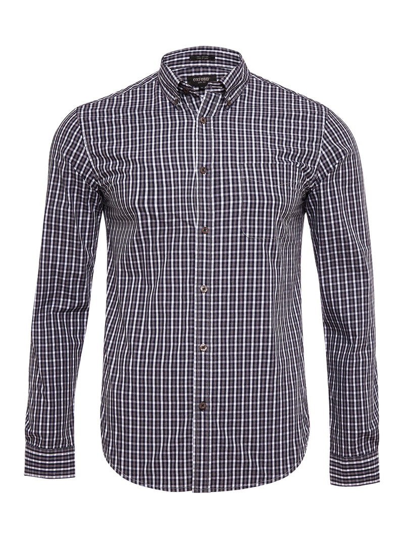 UXBRIDGE CHECKED SHIRT MULBERRY