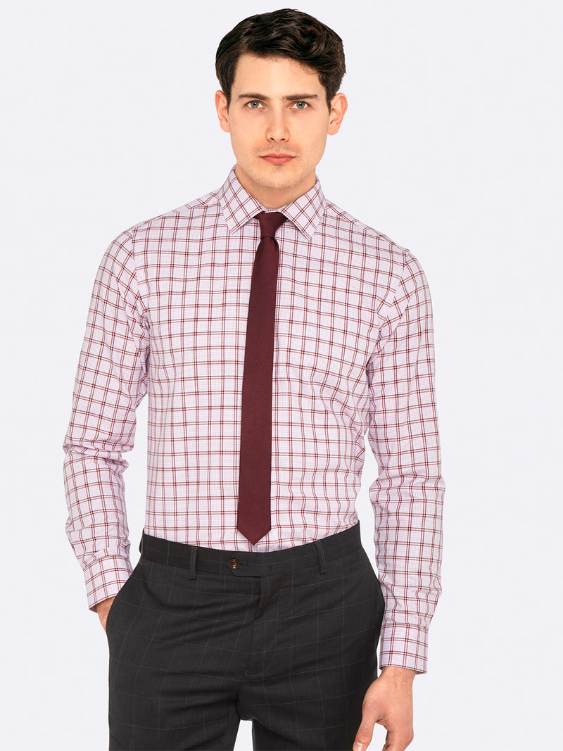 BECKTON CHECKED SHIRT PINK