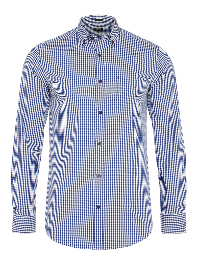 STRATTON CHECKED SHIRT CHARCOALX