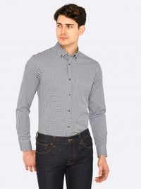 STRATTON CHECKED SHIRT CHARCOALX