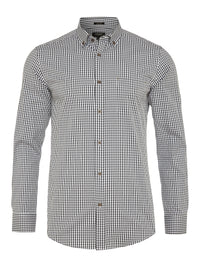 STRATTON CHECKED SHIRT CHARCOALX