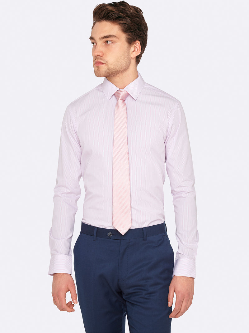 BECKTON STRP IMPERATIVE SHIRT PINKX