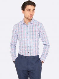 BECKTON CHECKED SHIRT PINK/BLUE