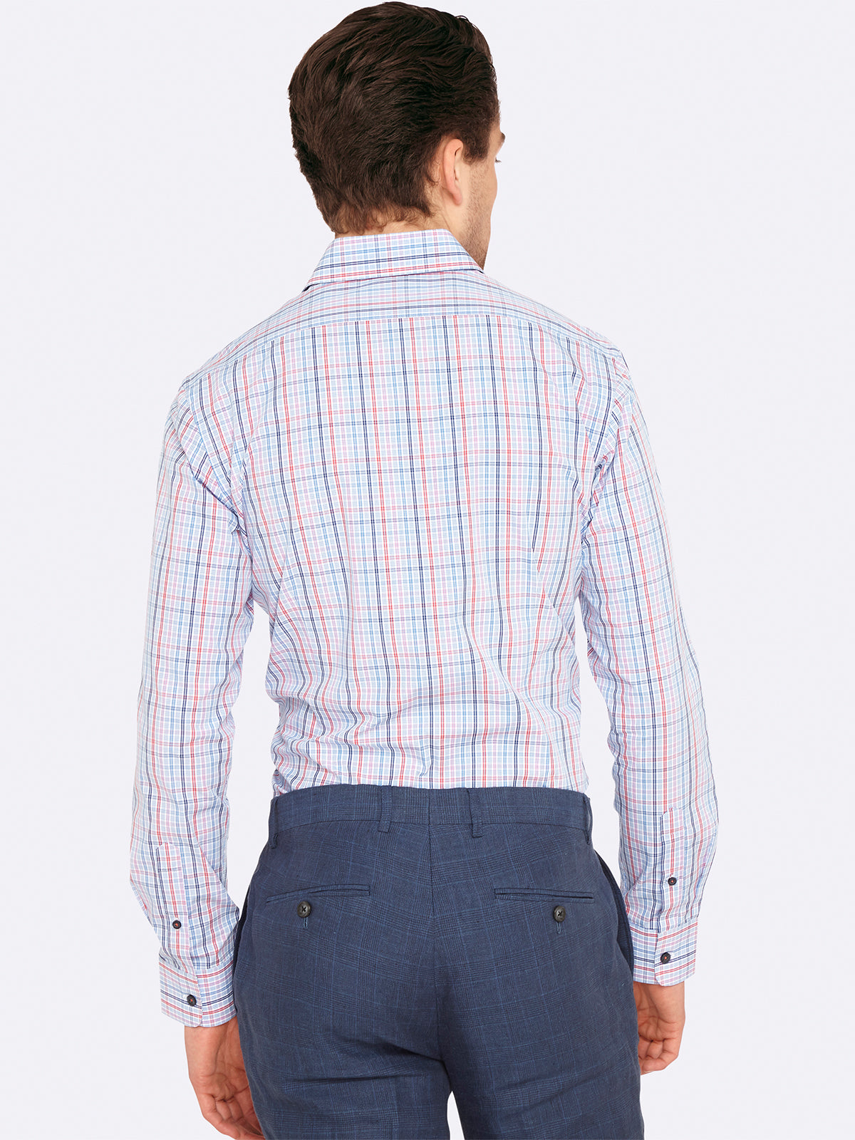 BECKTON CHECKED SHIRT PINK/BLUE