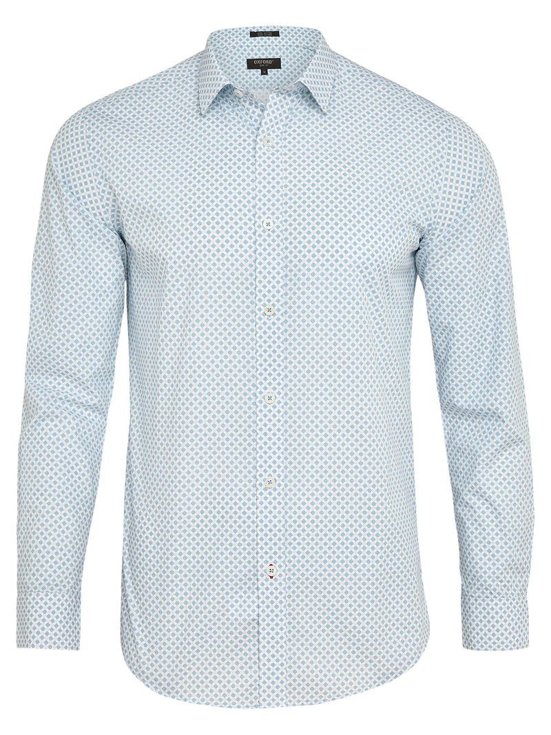 KENTON PRINTED SHIRT SILVER