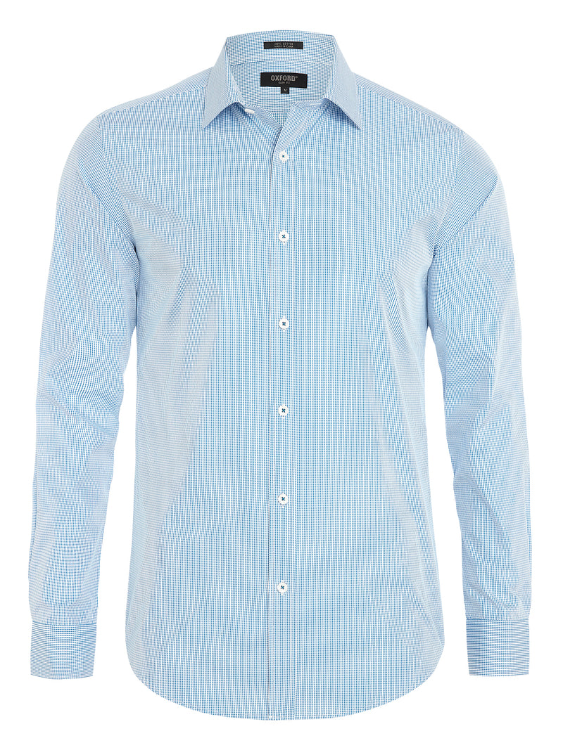 BECKTON CHECKED SHIRT BLUE