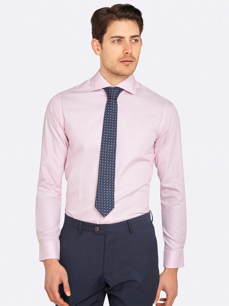 TRAFALGAR DOBBY SHIRT SKY PINK