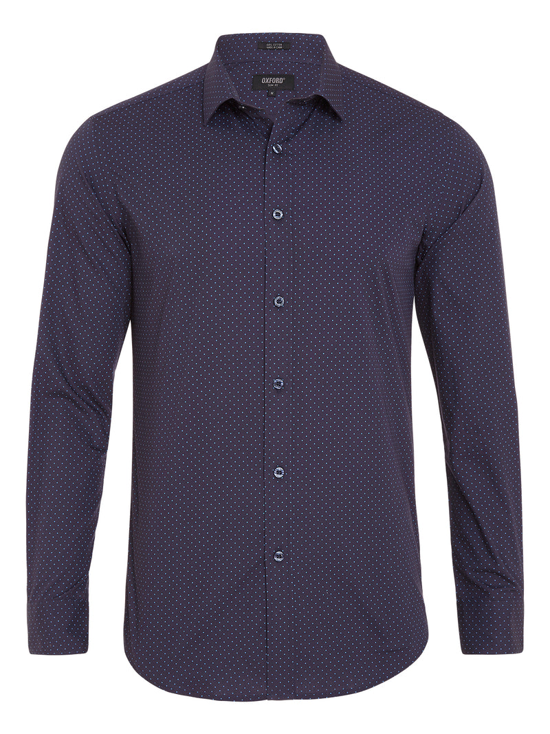 KENTON PRINTED SHIRT DARK NAVY