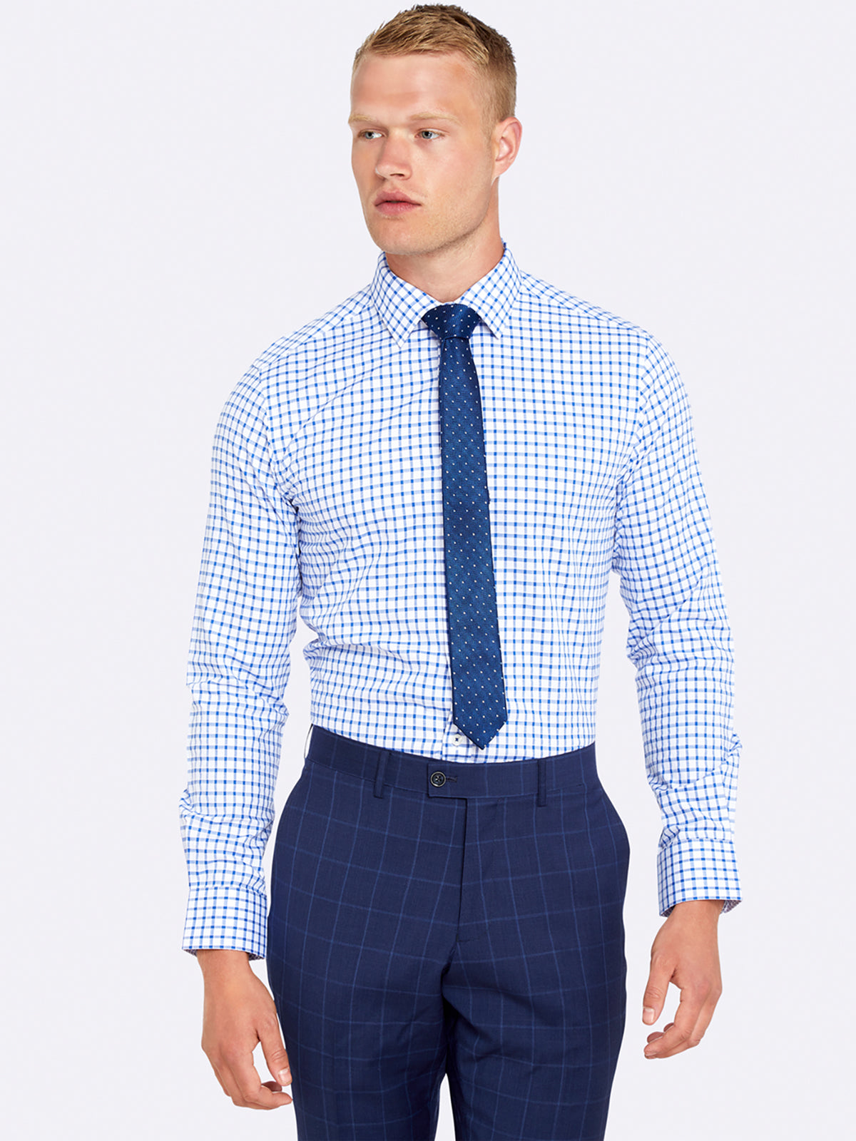 BECKTON CHECKED SHIRT MEGENTA