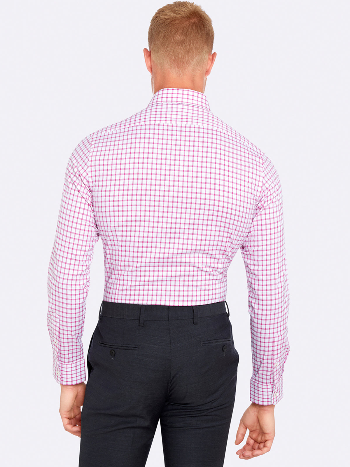 BECKTON CHECKED SHIRT MEGENTA