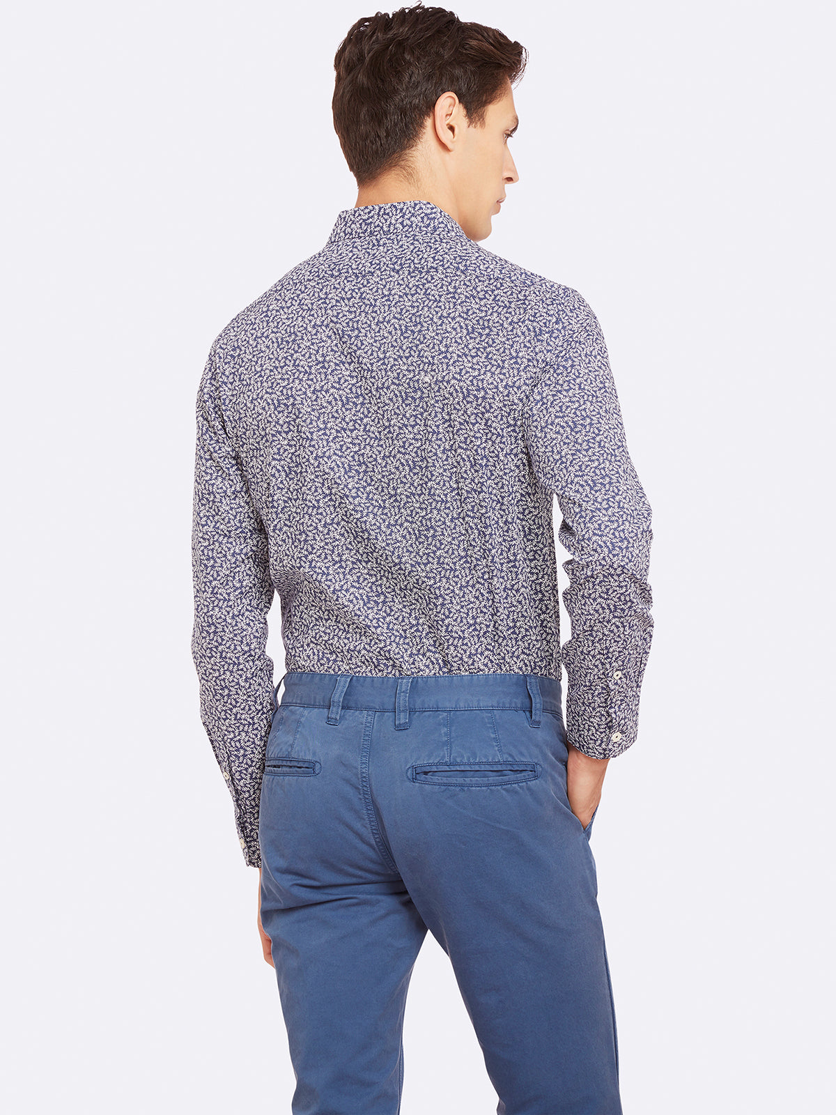 KENTON PRINTED SHIRT NVY