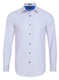 BECKTON SELF SPOT SHIRT BLUE