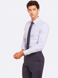 BECKTON SELF SPOT SHIRT BLUE