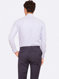 BECKTON SELF SPOT SHIRT BLUE