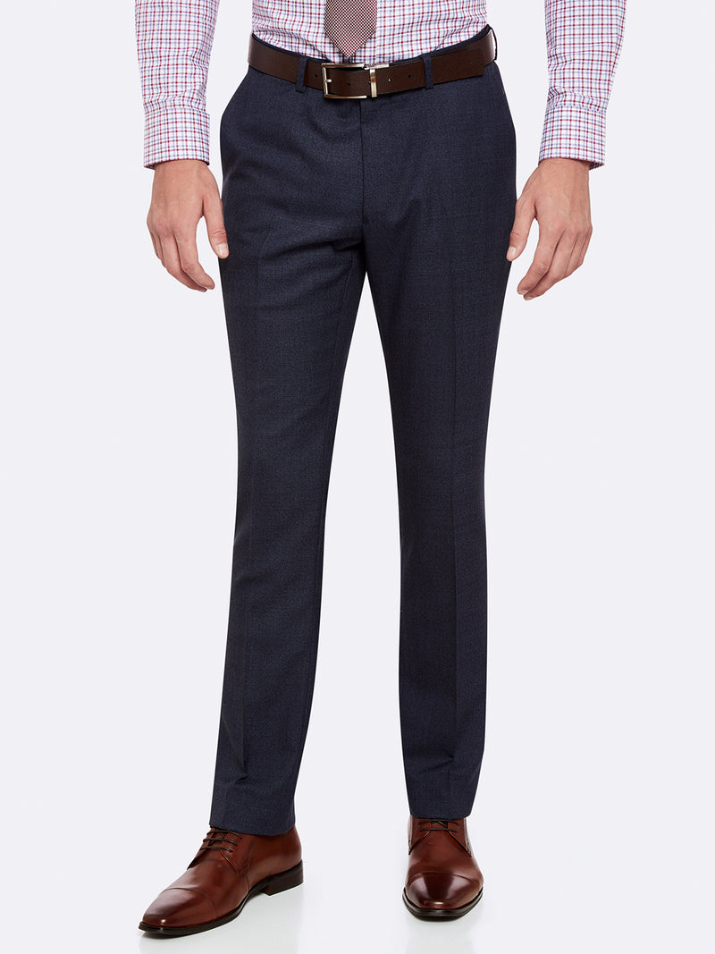 AUDEN WOOL SUIT TROUSERS CHAR