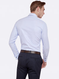 BECKTON FRENCH CUFF SHIRT BLUE