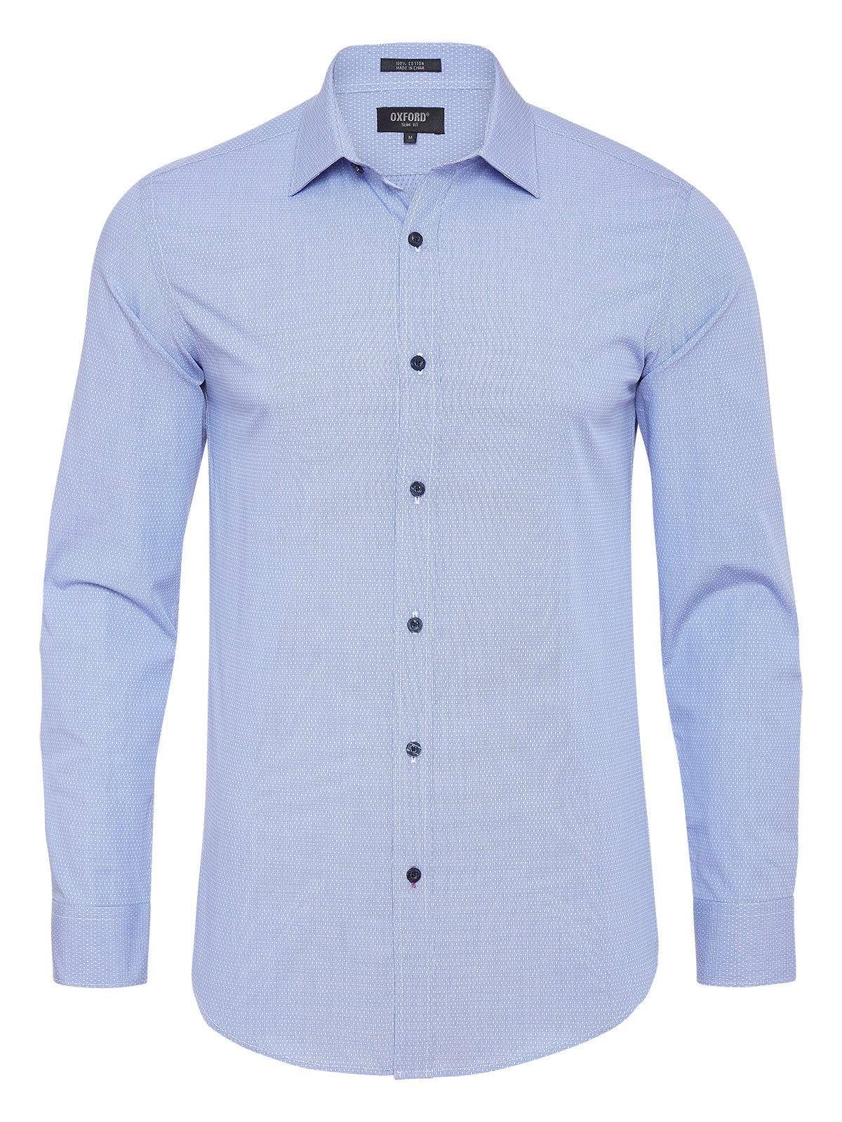 BECKTON SELF SPOT SHIRT BLUE