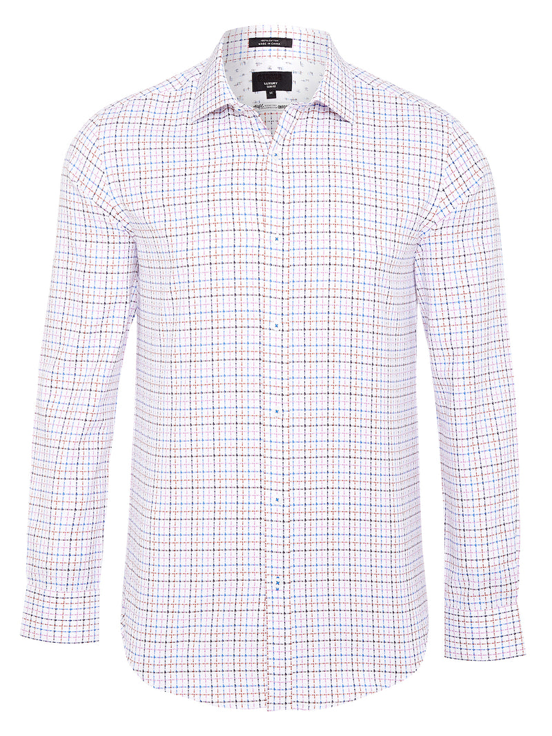 BECKTON LUXURY SHIRT BLUE/PINK