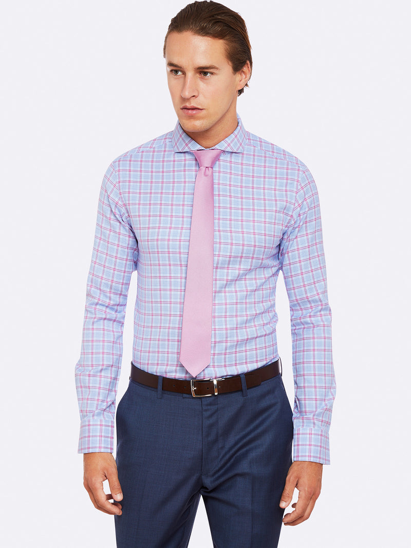 KENSINGTON LUXURY SHIRT BLUE/PINK