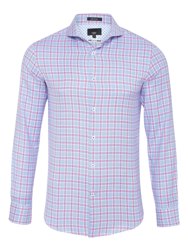 KENSINGTON LUXURY SHIRT BLUE/PINK