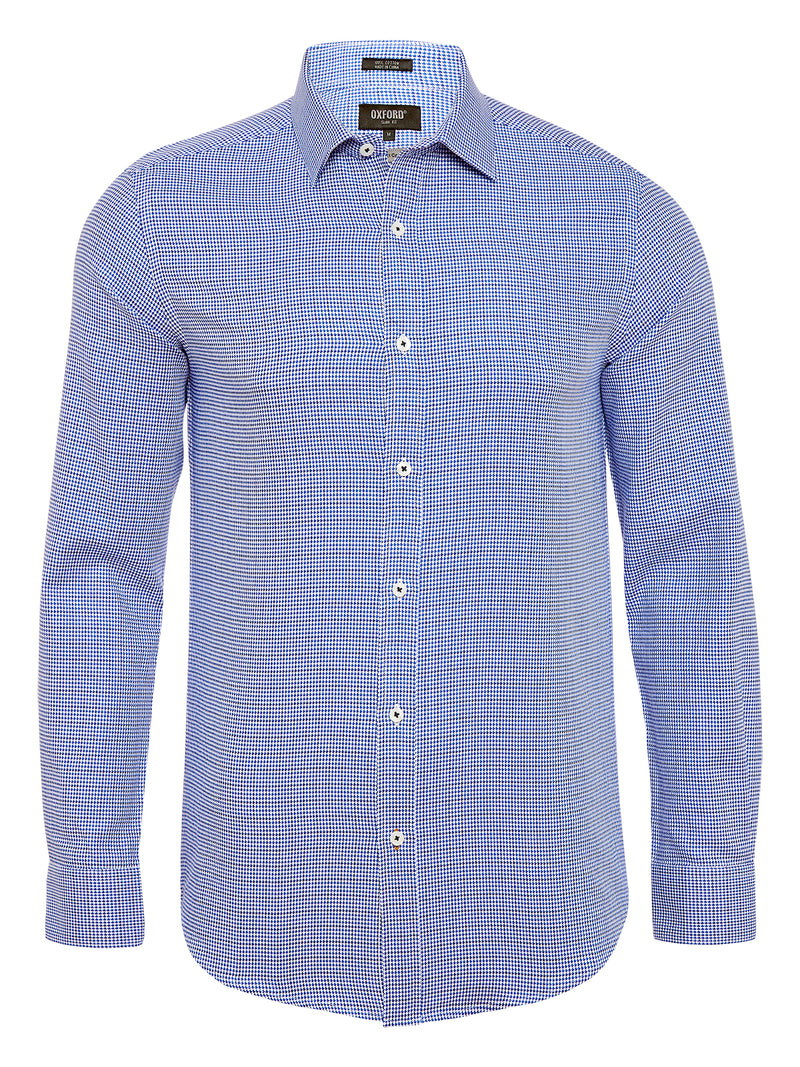 BECKTON DOBBY SHIRT NAVY