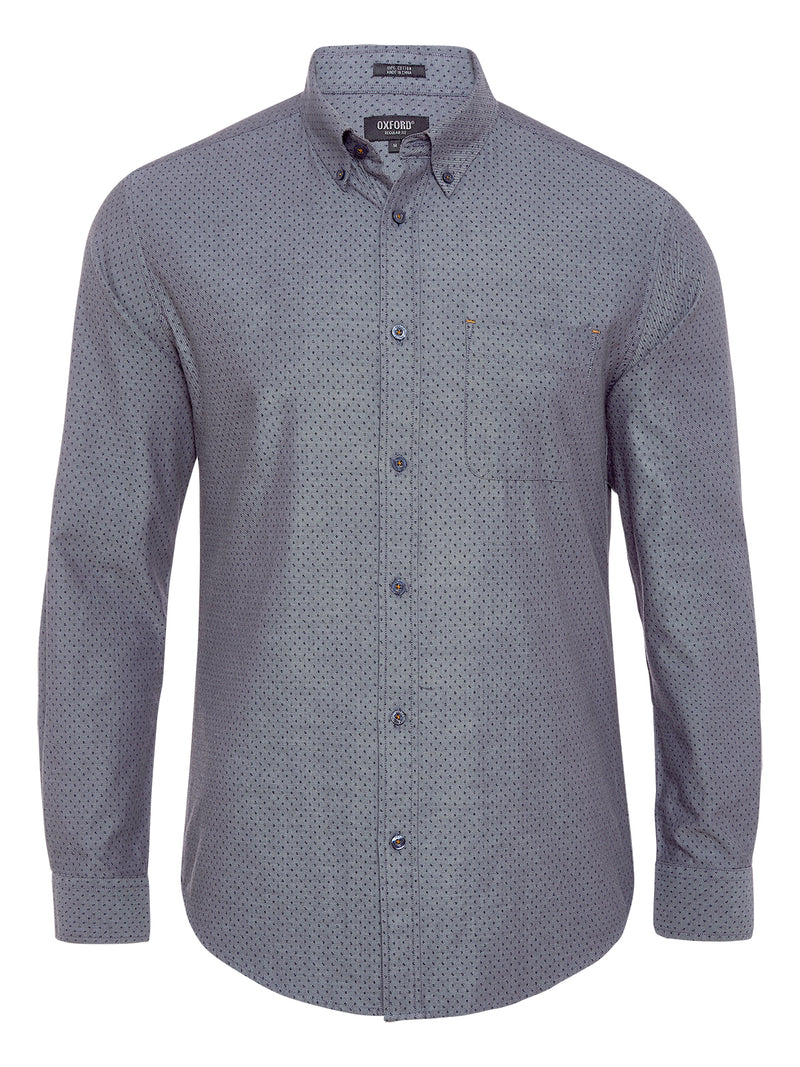 UXBRIDGE PRINTED SHIRT INDIGO